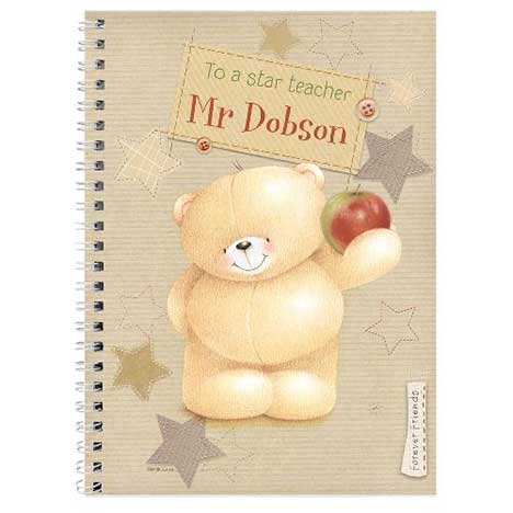Personalised Forever Friends Teacher A5 Notebook £7.99